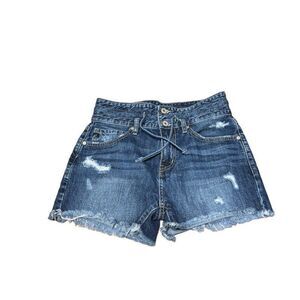 Kancan Distressed High Waist Denim Shorts Size  Medium